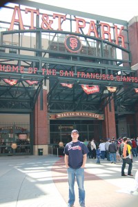 Josh in front of AT&T Park