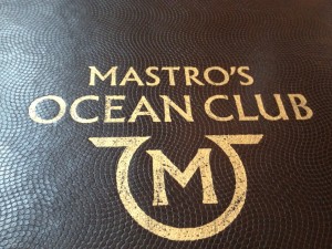 The menu