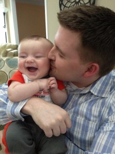 B loves his Daddy!