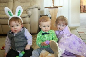 B with his cousins