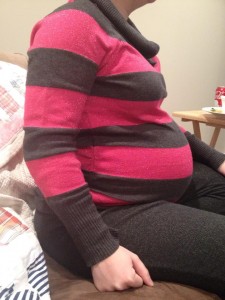 I might give him this one...my stomach in this shirt did kind of resemble an ornament...